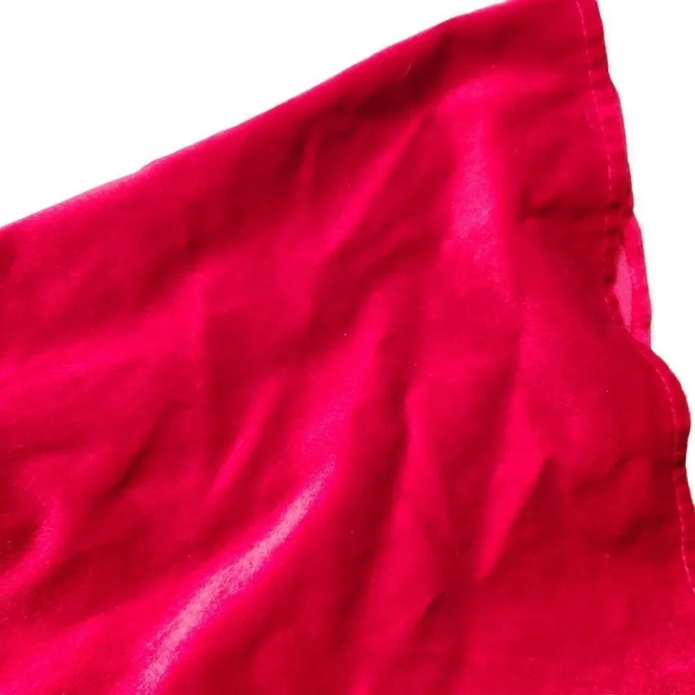 Vintage The Little Trotter Dress 6X Red Velour Lace Collar